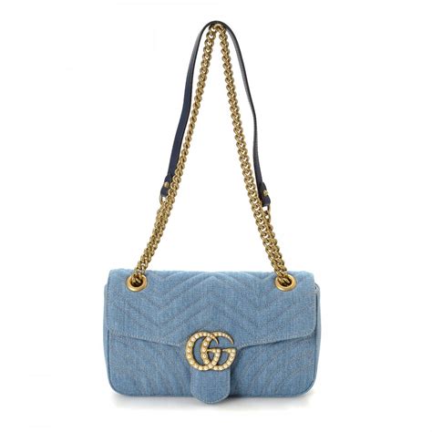 cnfashionbuy gucci marmont shoulder bag review|Gucci denim marmont bag.